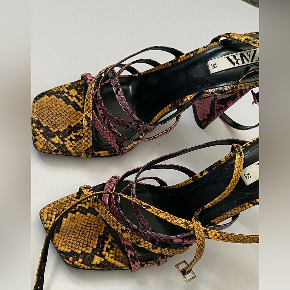 ZARA snake skin sandal